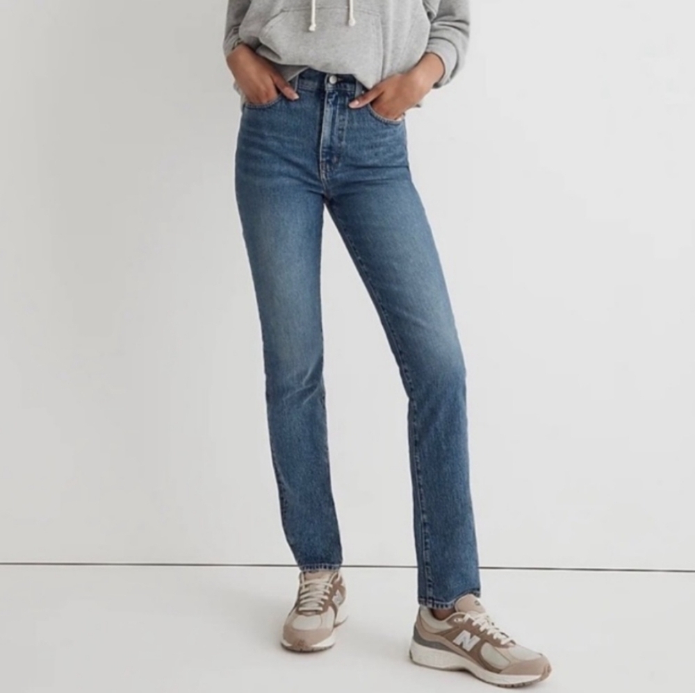 Madewell Women's The Perfect Vintage Straight Leg Denim Jeans Size 26‎ High Rise